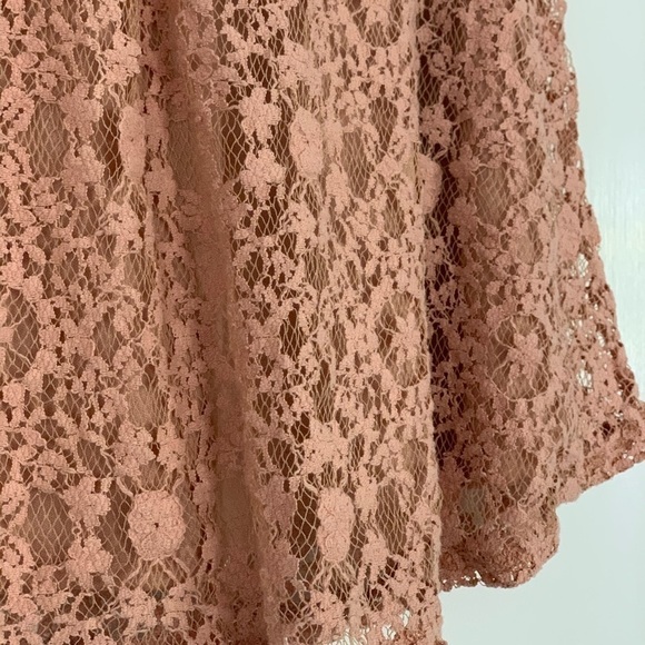 MONTEAU Top Lined Laced Top-Mauve size Medium - Picture 15 of 15